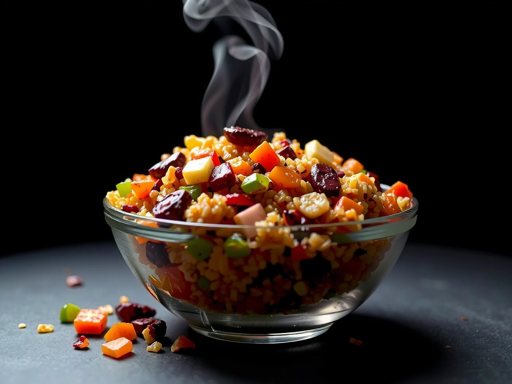 Cooked tri-color quinoa